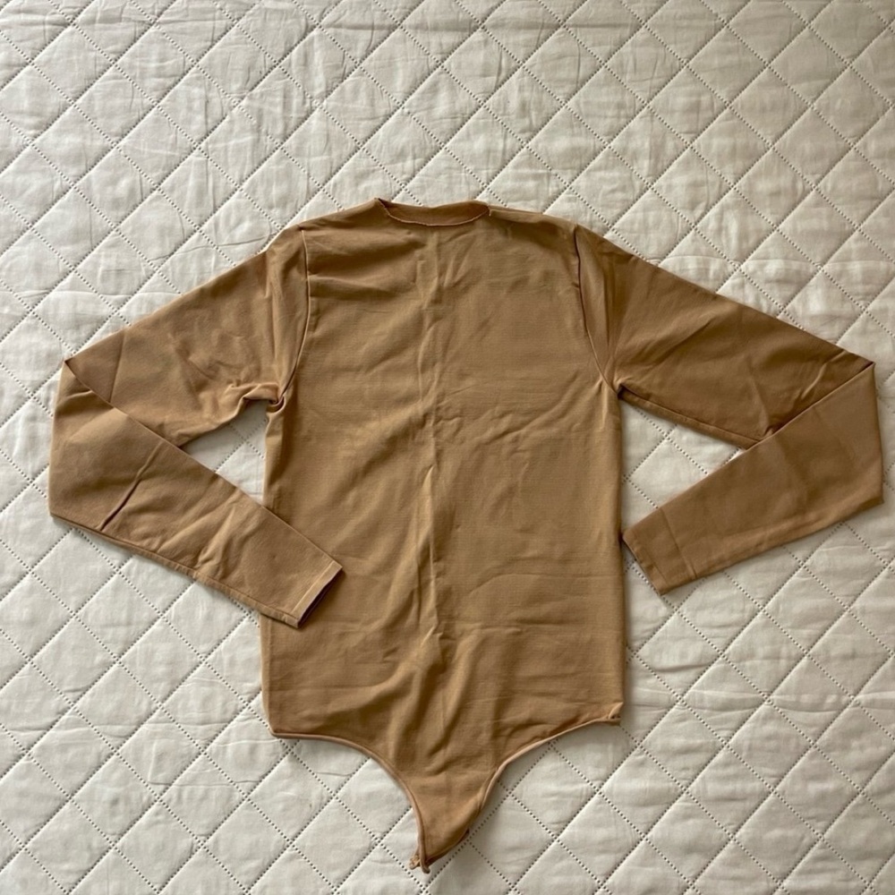 Skims Essential Long Sleeve Crew Neck Bodysuit